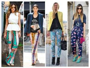 printed pants
